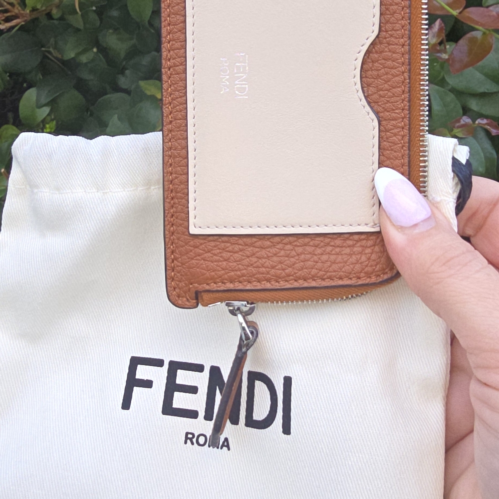 Fendi Brown and Cream Wallet